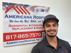 Ezra Ackerley, property advisor at Americana Roofing in Weatherford TX